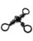 CROSSLINE SWIVELS BLACK 5 (6/PK)